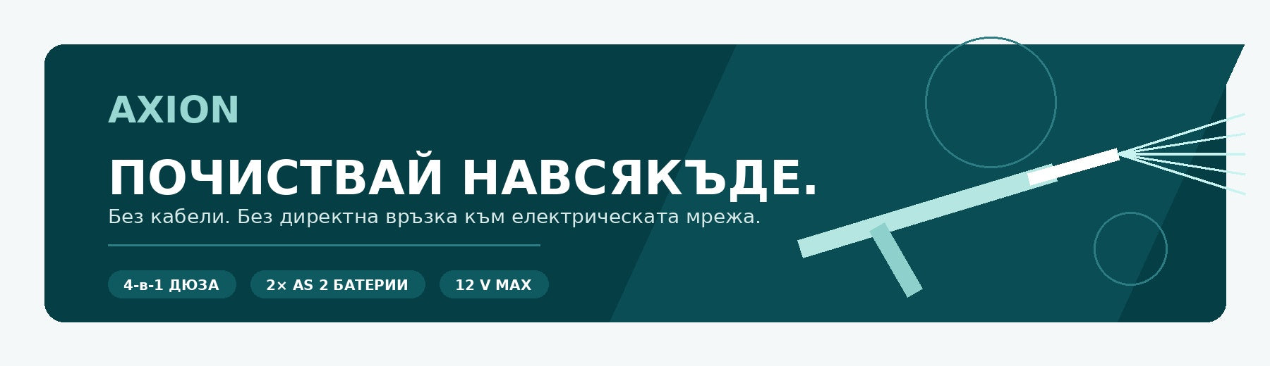 Водоструйка с батерии